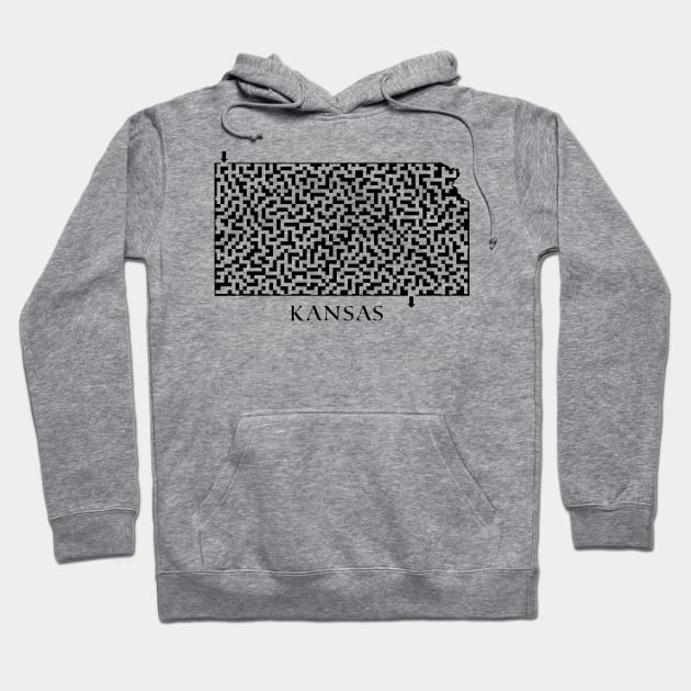 State of Kansas Maze Hoodie by gorff